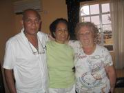 Cl�ment, Anita et Jeanine  au Gold Beach Hotel