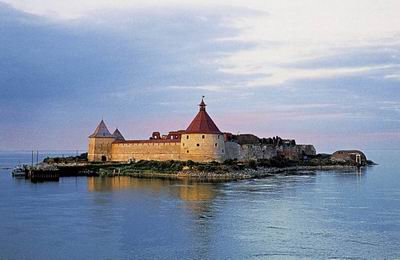 Fort d'Orecheke � l'entr�e du lac Ladoga 