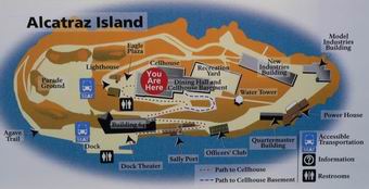 plan du pénitencier d'Alcatraz !
