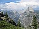 Yosemite, vue de Glacier Point, le Half D�me