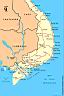 la carte du Vietnam Sud