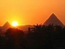 Les Pyramides au coucher du soleil !